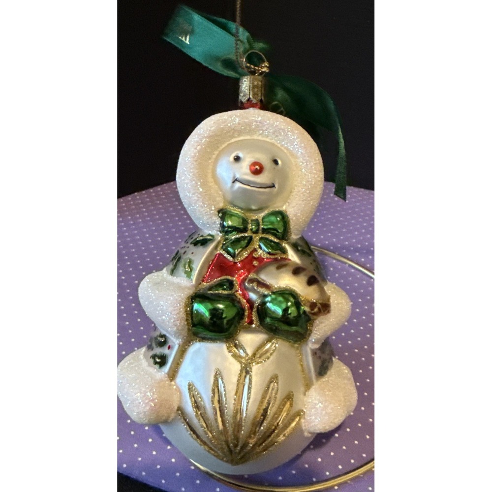 Waterford Holiday Heirlooms Ashling Snow Lass‎ Blown Glass Ornament Poland 2003